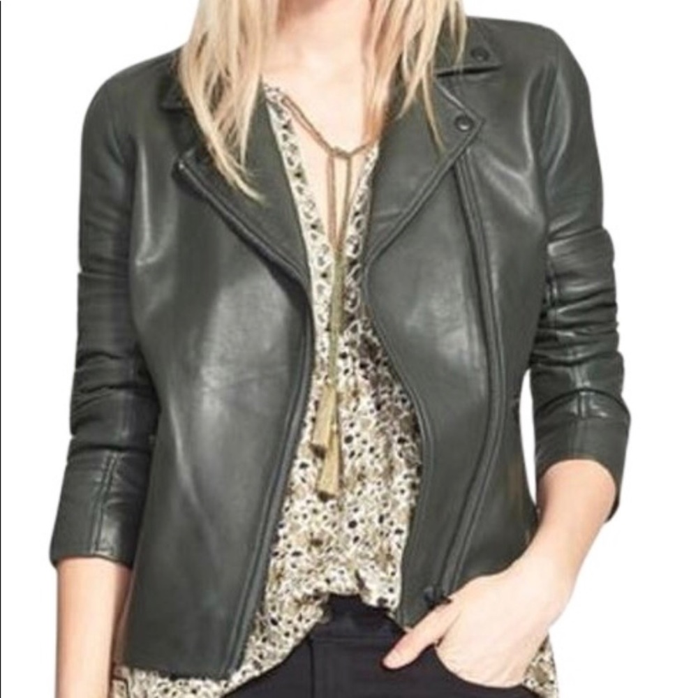 Truth and Pride Leather Moto Jacket